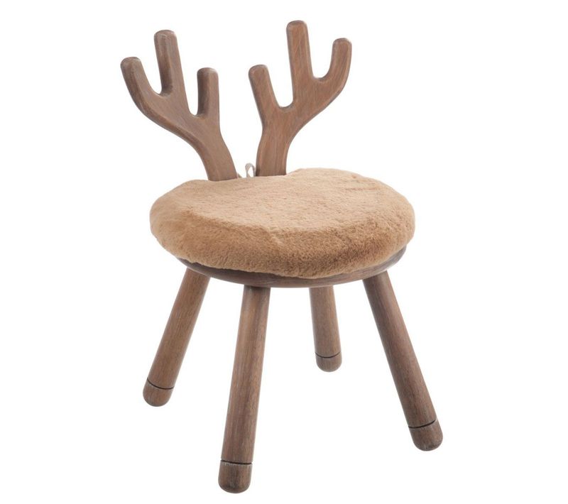 Chaise Enfant Design "oreille Cerf" 56cm Naturel