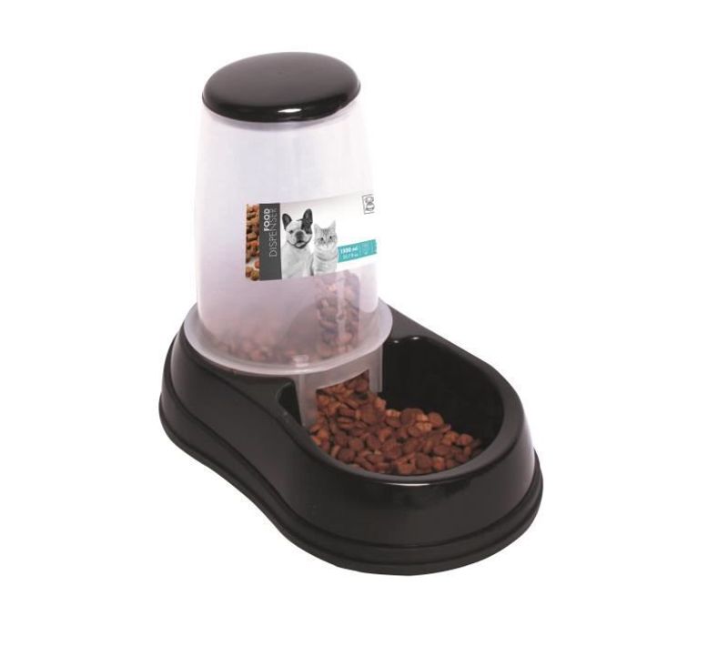 Mpets Distributeur De Croquettes Food Dispenser - Pour Chat Et Chien - 1500ml - Bleu