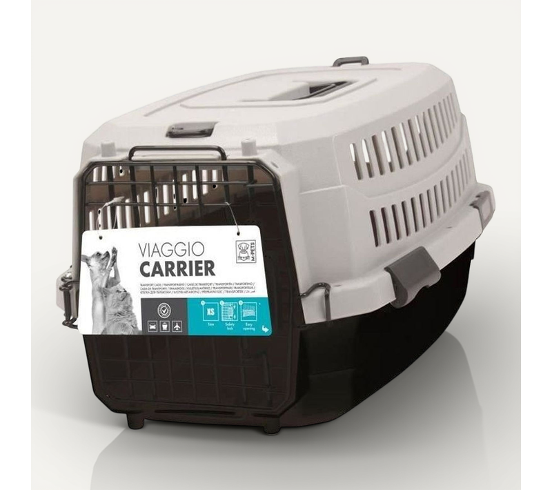 Caisse De Transport Viaggio M – Plastique, 68×47,6×45 Cm, Noir/gris