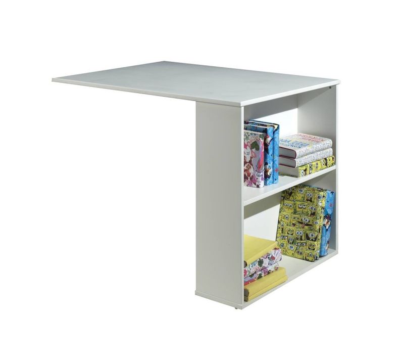 Bureau De Lit Enfant Surélevé "pino" 94cm Blanc