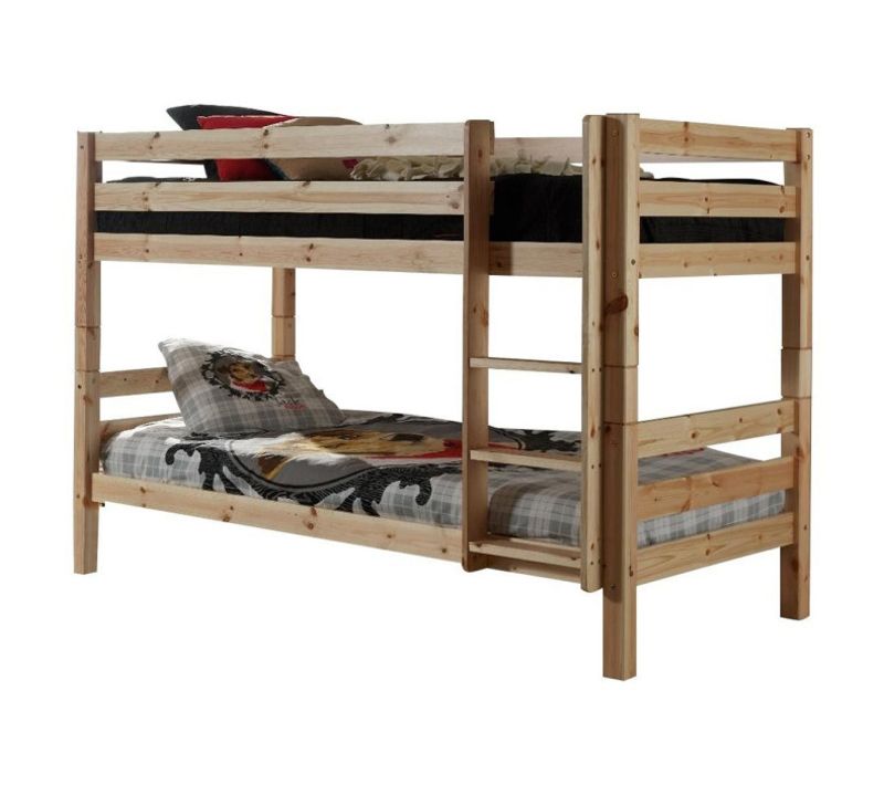 Lit Enfant Superposé et Tiroir De Lit "pino" 90x190cm Naturel