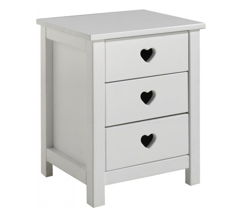 Table De Chevet Enfant "amori" 50cm Blanc