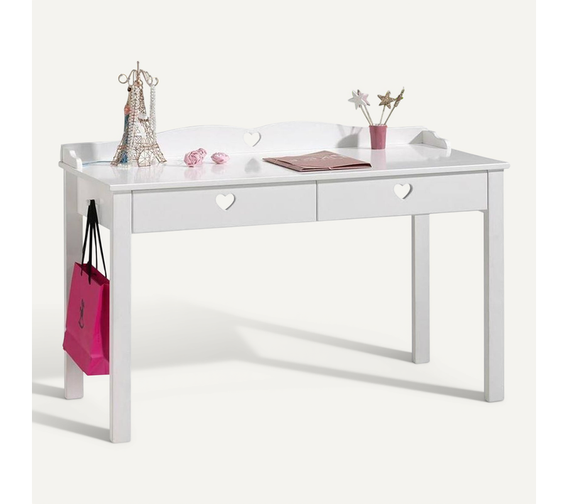 Bureau Enfant "amori" 130cm Blanc