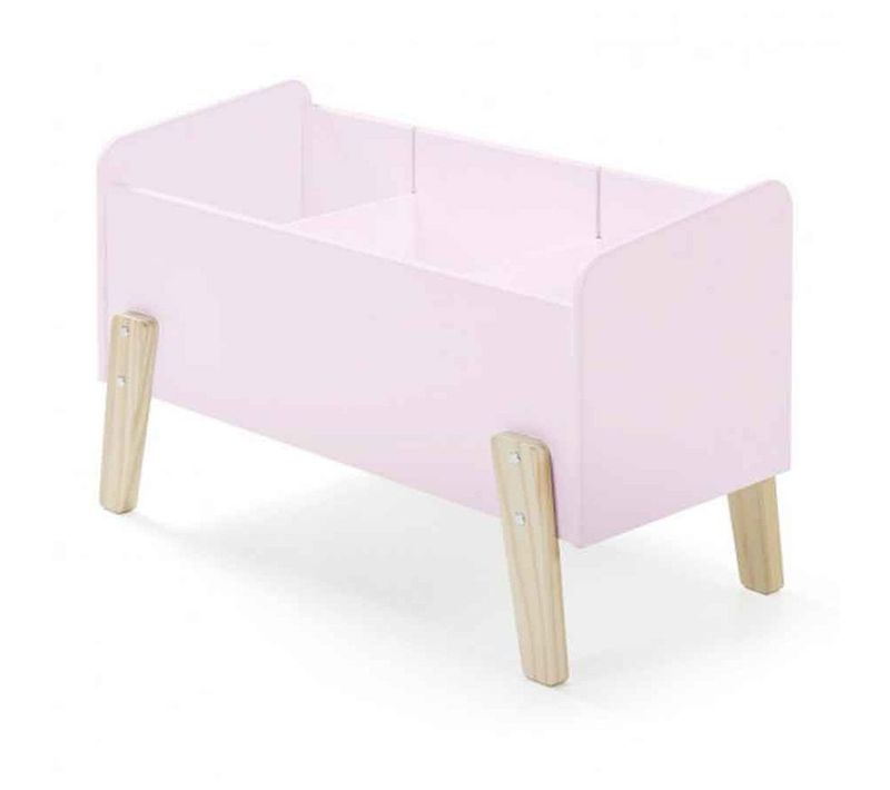 Coffre à Jouets "kiddy" 80cm Rose