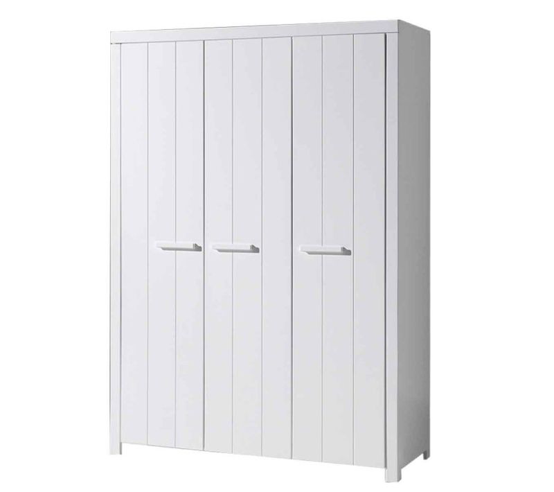 Armoire 3 Portes "erik" 205cm Blanc