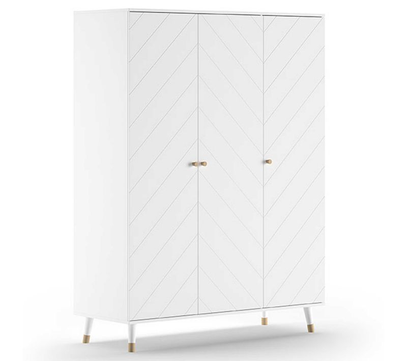 Armoire Billy - 150x59x200 Cm - Mdf/blanc
