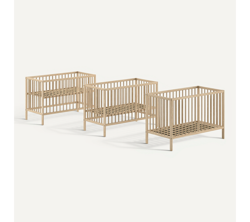 Lit Bébé 60x120 Et Table à Langer Meryl - Bois
