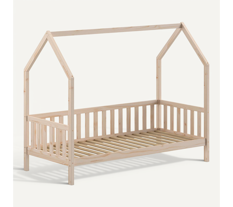 Lit Enfant "cabane" 90x200cm Naturel