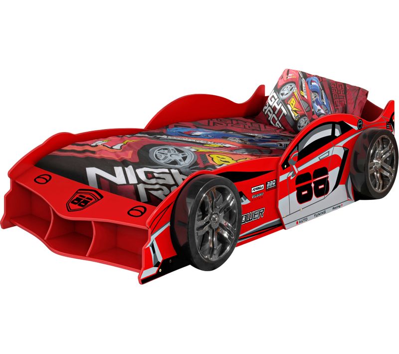 Lit Voiture Max 90x200cm - Rouge