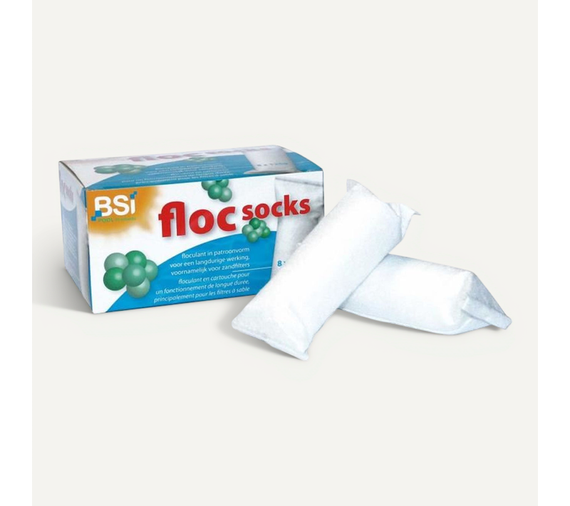 Chaussettes De Floculation 8 X 125 G – Pour Piscines à Filtre à Sable