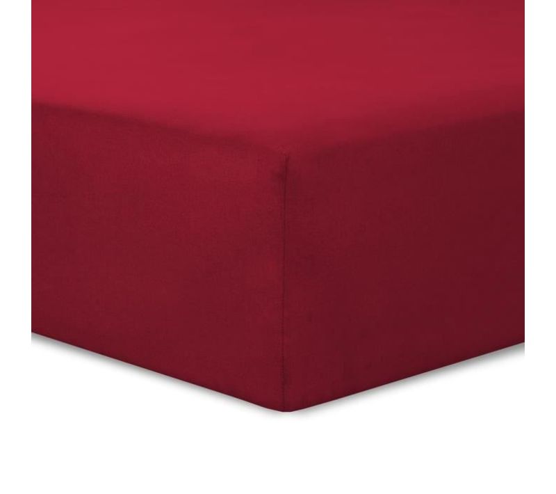 Vision Drap Housse 160x200 cm Rouge