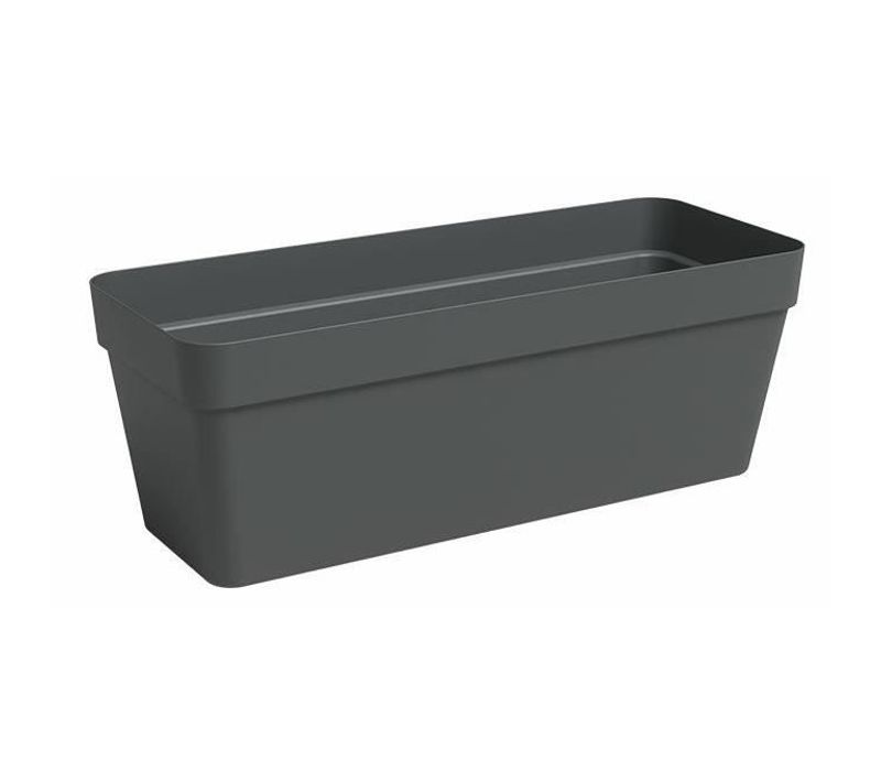 Jardiniere - Plastique - Anthracite - Rectangulaire - L49,9 X P20 X H18,1cm