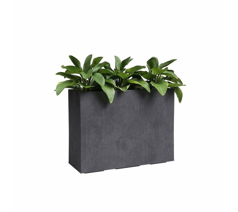 Jardinière Rectangulaire Haute 80 Cm Anthracite 50 L