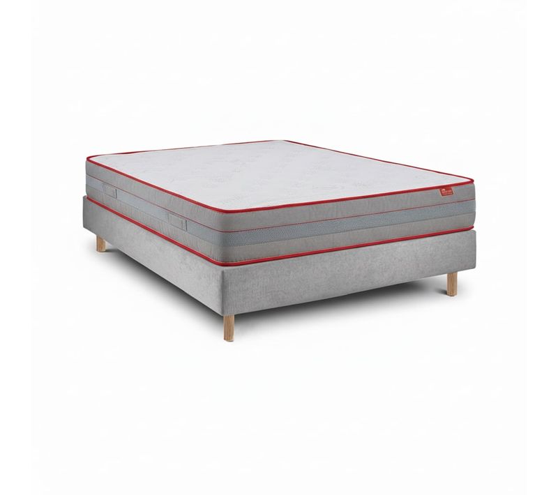 Ensemble Luxury Et Sommier Cement - Matelas Et Sommier, 140x190cm, Épaisseur 27cm
