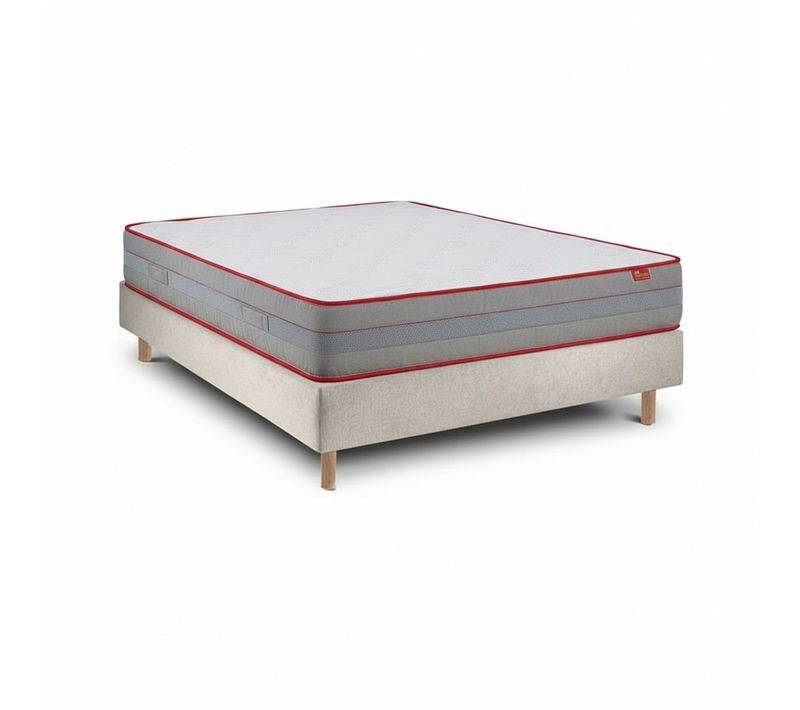 Ensemble Luxury Et Sommier Pearl - Sommier Et Matelas, 2 X 80x200cm, Épaisseur 27cm