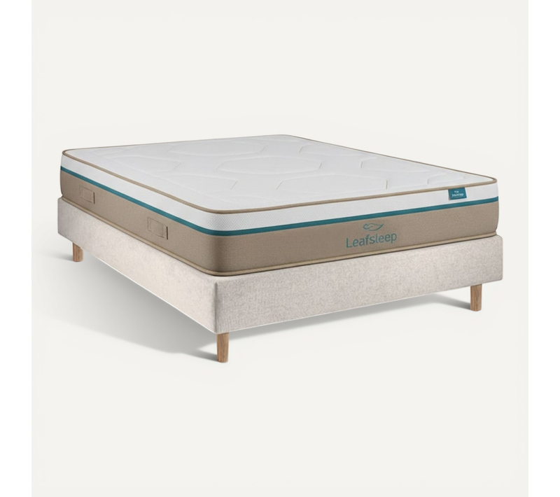 Ensemble Spring Visco Et Sommier Pearl - Sommier Et Matelas, 80x190cm, épaisseur 27cm