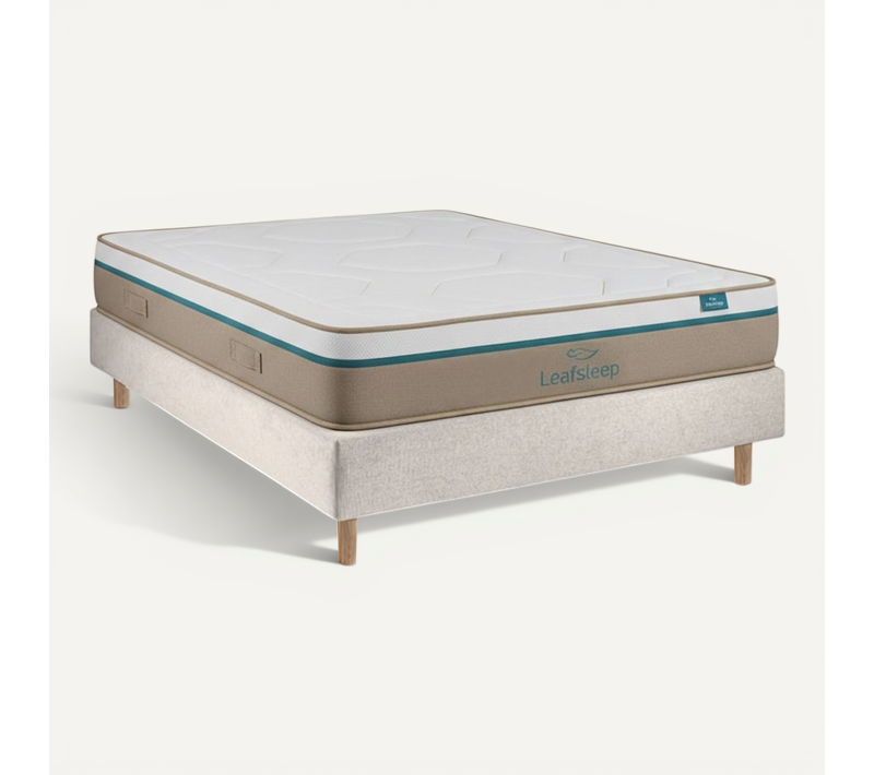 Ensemble Spring Visco Et Sommier Pearl - Sommier Et Matelas, 2 X 80x200cm, épaisseur 27cm