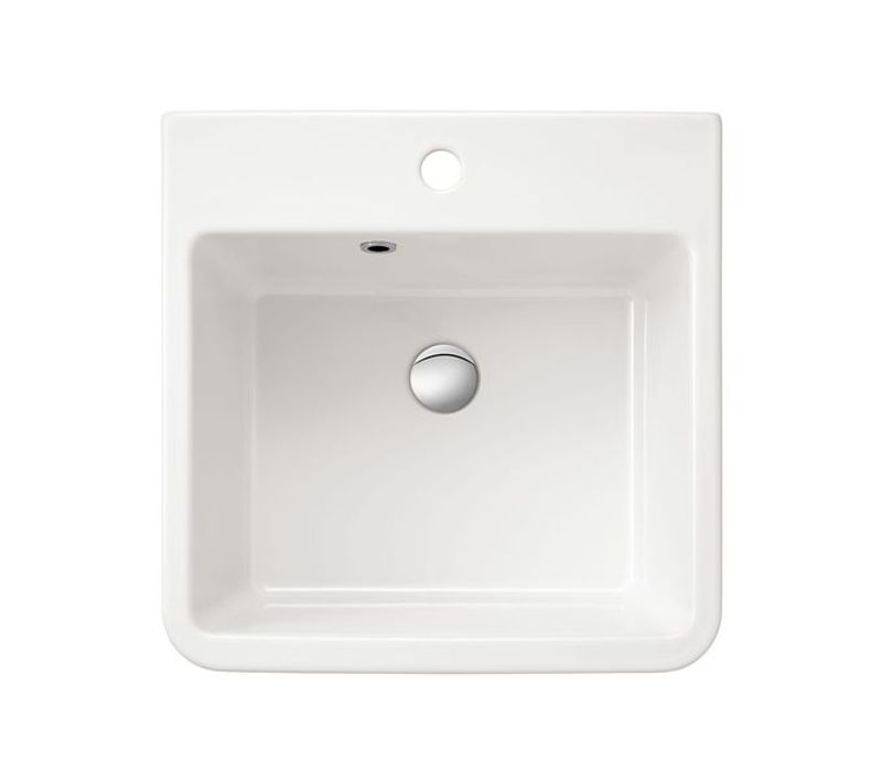évier Buanderie Bac à Laver Céramique Blanc Sanindusa Utility 510x500