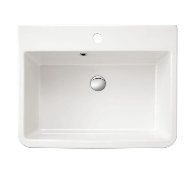 évier Buanderie Bac à Laver Céramique Blanc Sanindusa Utility 660x501
