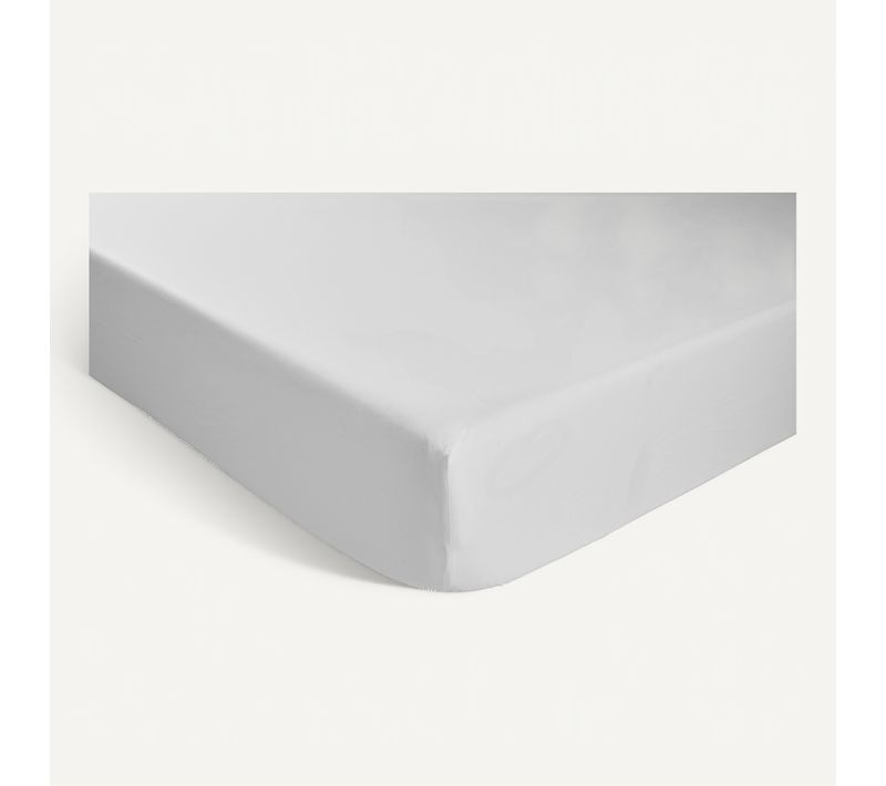 Drap housse blanc 160x200 cm NUIT FAUBOURG IENA