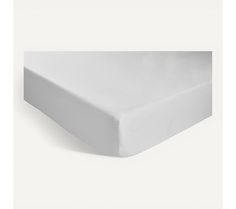 Drap housse blanc 180x200 cm NUIT FAUBOURG IENA
