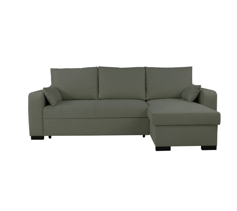 Canapé d'angle convertible BROADWAY II tissu vert