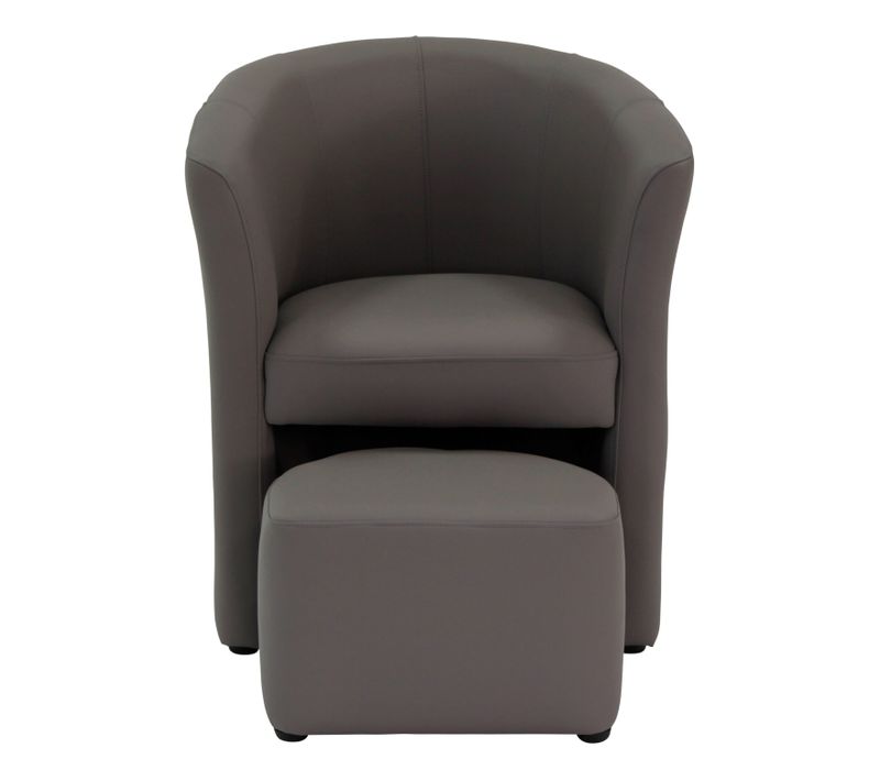Fauteuil cabriolet taupe CLAYTON PU taupe