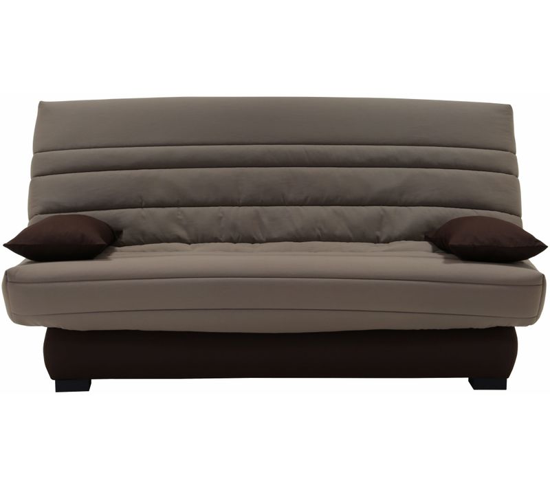 Banquette-lit clic-clac DALLAS tissu taupe