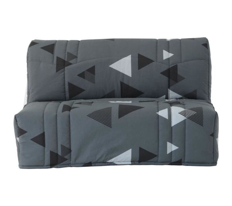 Banquette BZ Dream - Gris Bikini - 2 Places - 100% Coton - L 145 X P 100 X H 90 Cm