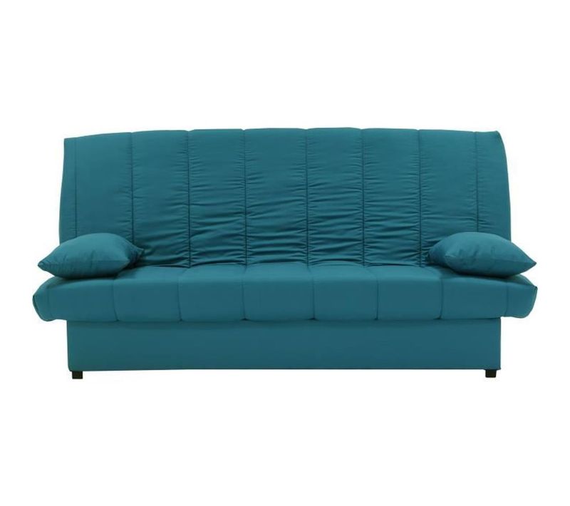 Banquette Clic Clac 3 Places - Bleu Canard - L 190 X P92 Cm -