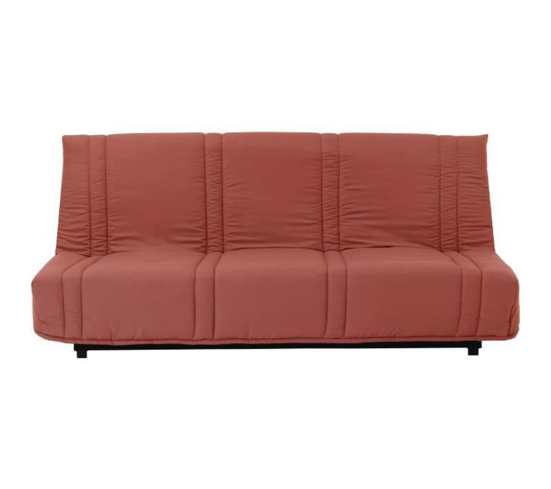 Banquette Clic-clac 3 Places - Terracotta 100% Coton - L 193 X P 92 Cm - Lena