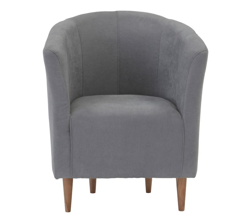 Fauteuil cabriolet MAUD tissu gris clair