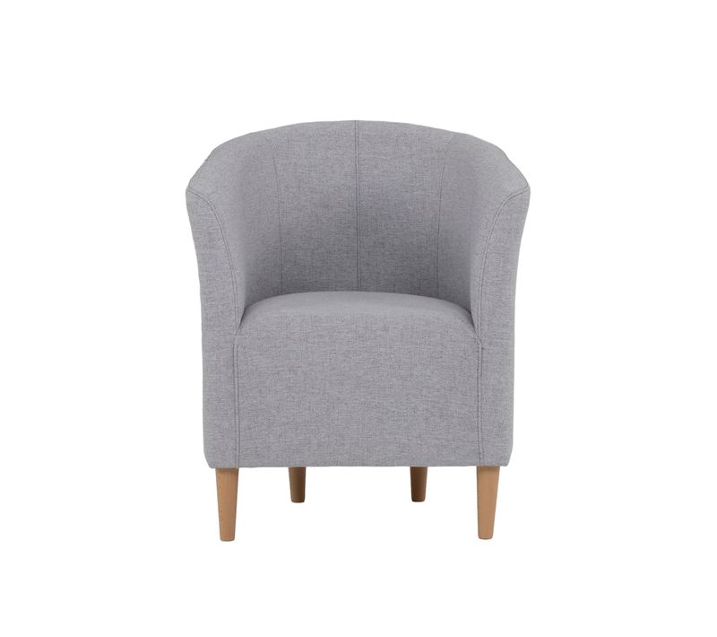 Fauteuil cabriolet MAUD II tissu neve gris clair