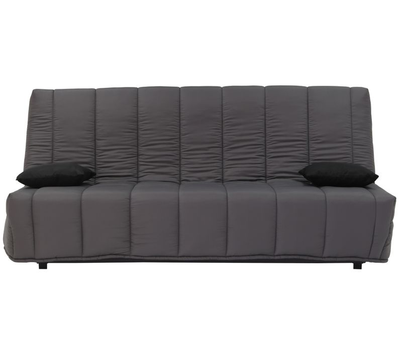 Banquette-lit clic-clac MAYA tissu gris