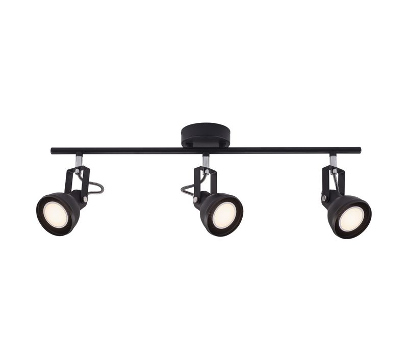 Spot Aslak 3-spot Métal Noir, H.20 - Ip20 - Gu10 / Intérieur