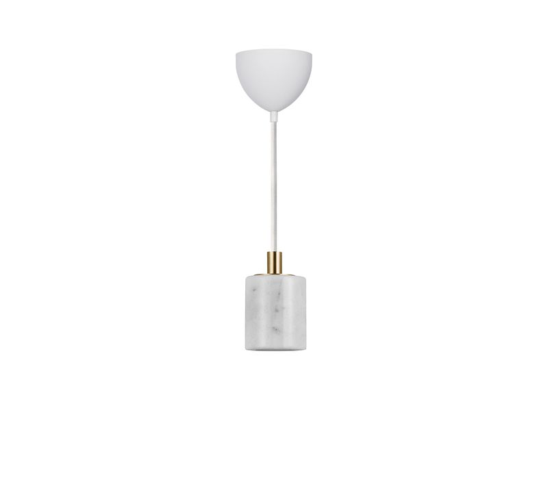 Suspension Siv  Marbre Blanc, H.10 - Ip20 - E27 / Intérieur
