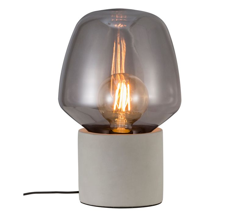 Lampe à Poser Christina 20 Béton Gris Clair, H.30 - Ip20 - E27 / Intérieur