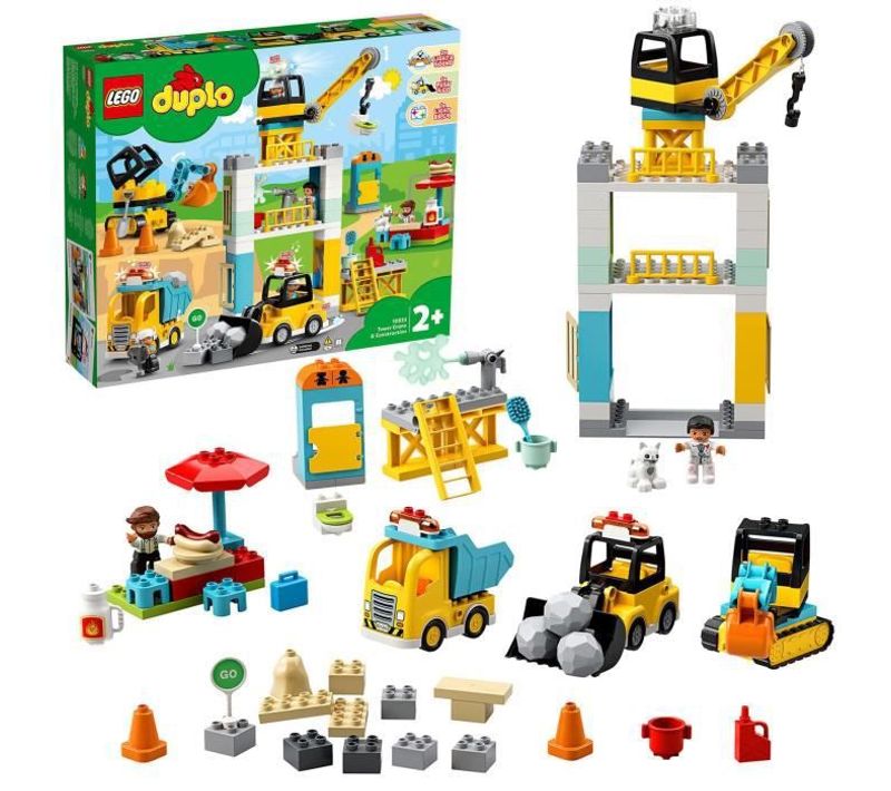 Duplo 10933 La Grue Et Les Engins De Construction