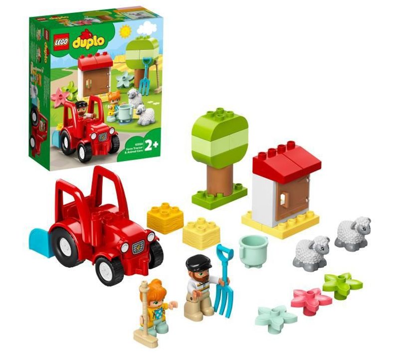 Duplo Town Le Tracteur Et Les Animaux Jouet Avec Figurine Du Mouton Pour Enfant De 2 Ans Et +