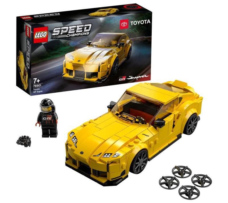 Speed Champions Toyota Gr Supra – Jouet Voiture De Course Avec Pilote, Enfant 7 Ans Et Plus
