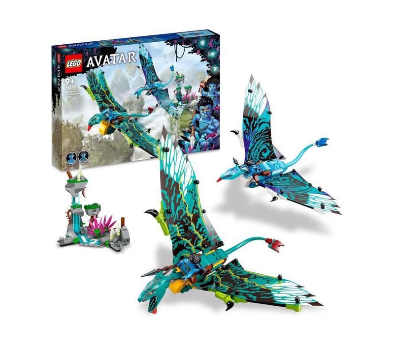 Avatar 75572 Le Premier Vol En Banshee De Jake et Neytiri, Jouet Pandora, Avec Animaux