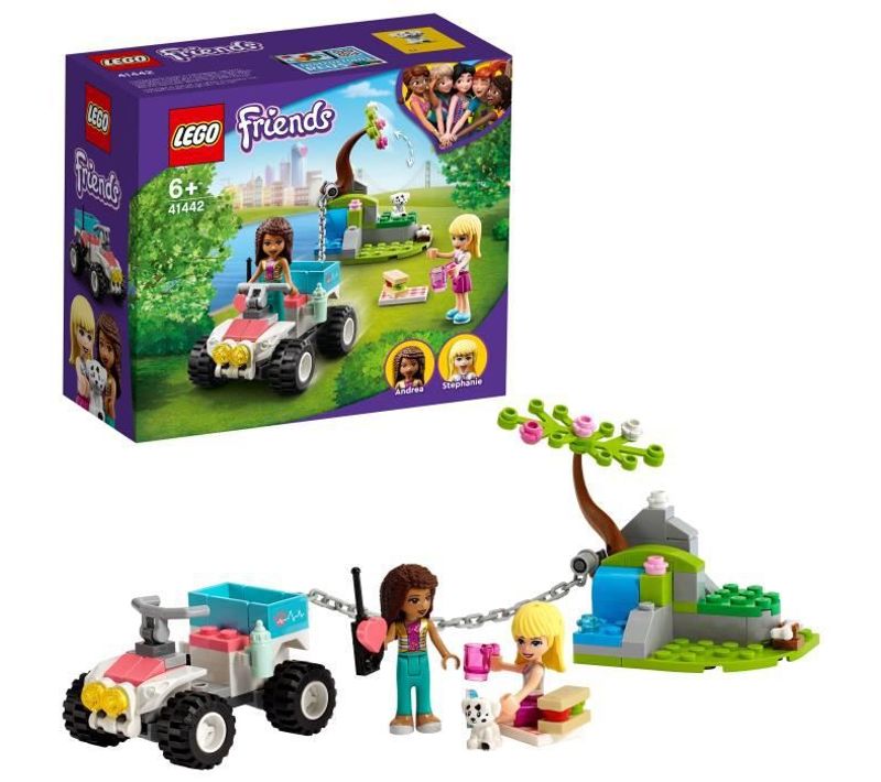 41442 Friends Le Buggy De Sauvetage De La Clinique Vétérinaire Jouet Minidolls Stéphanie Et Andréa
