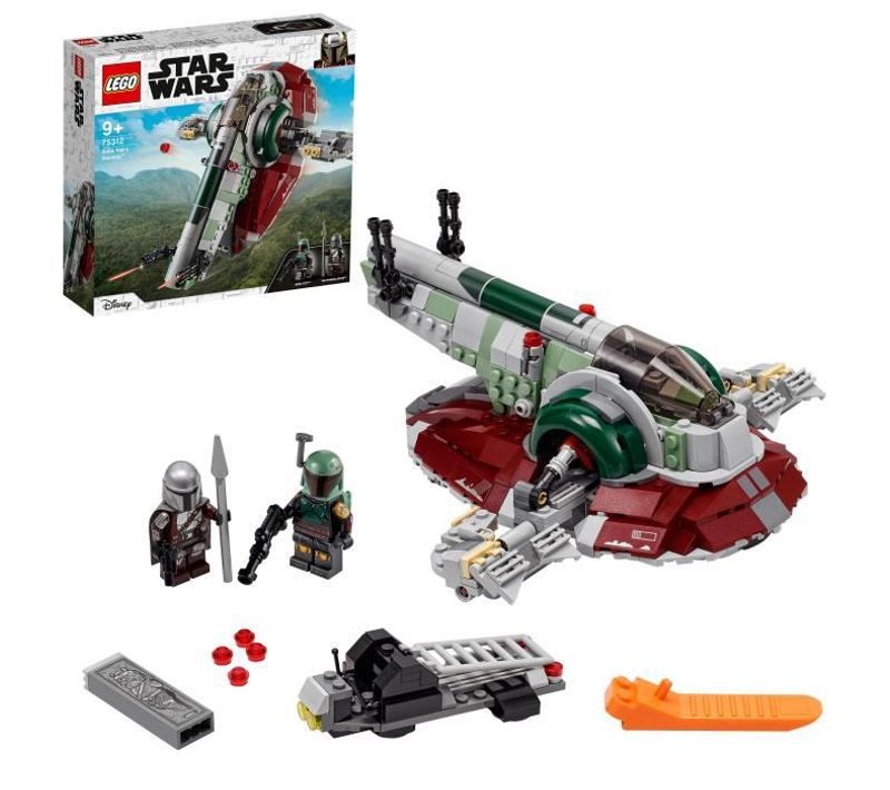 75312 Star Wars Le Vaisseau De Boba Fett, Set Avec 2 Figurines, Jouet Pour Enfants De 9 Ans Et Plus