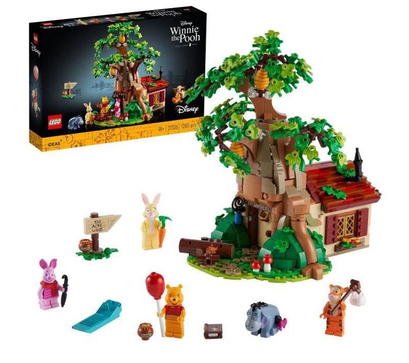21326 Ideas Ensemble Disney Pour Adultes Winnie L'ourson, Maison A Exposer, Figurine Bourriquet
