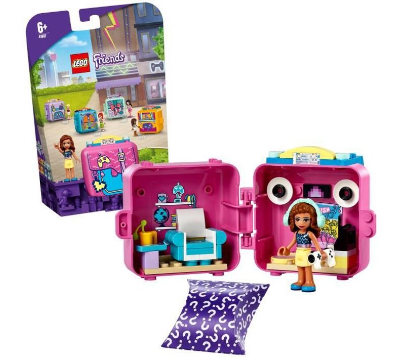 41667 Friends Le Cube De Jeu D'olivia – Série 5 Mini-poupée De Voyage, Jouet De Collection