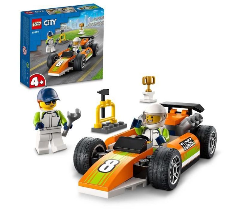 60322 City Great Vehicles La Voiture De Course, Jouets Créatifs Style Formule 1 Pour Enfants