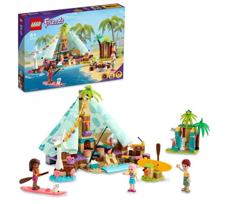 Friends Camping Glamour Set De Glamping Des 6 Ans Avec 3 Mini-poupées Et Accessoires