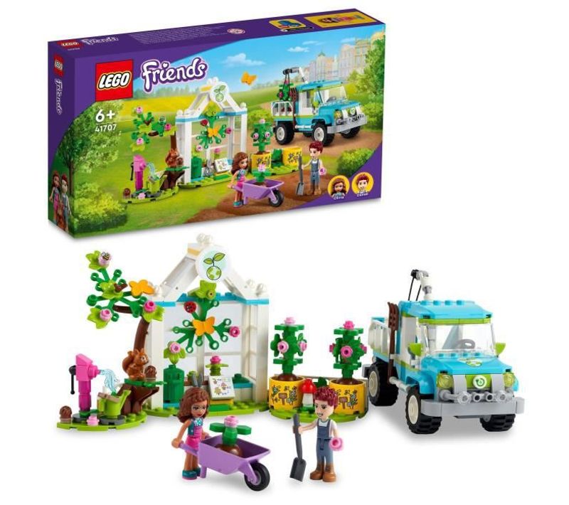 Friends Le Camion Planteur D'arbres Jardin Et Voiture Avec Figurines Set Enfants +6 Ans