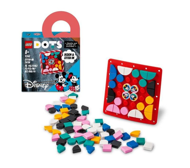 Dots 41963 Plaque à Coudre Mickey Mouse Et Minnie Mouse, Fabrication De Bijoux Enfants
