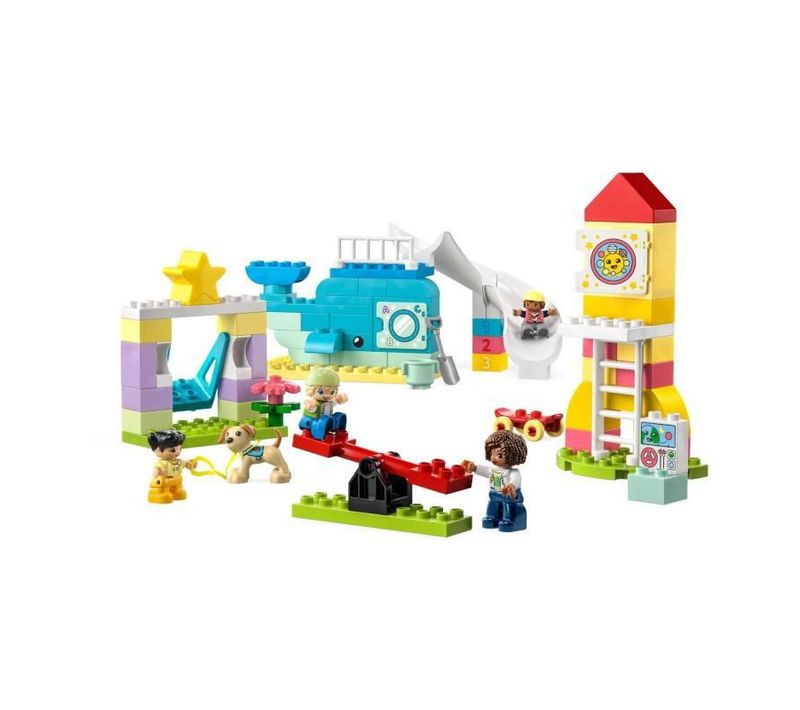 Duplo 10991 L'aire De Jeux Des Enfants, Jouet Pour Apprendre Les Lettres, Chiffres Et Couleurs